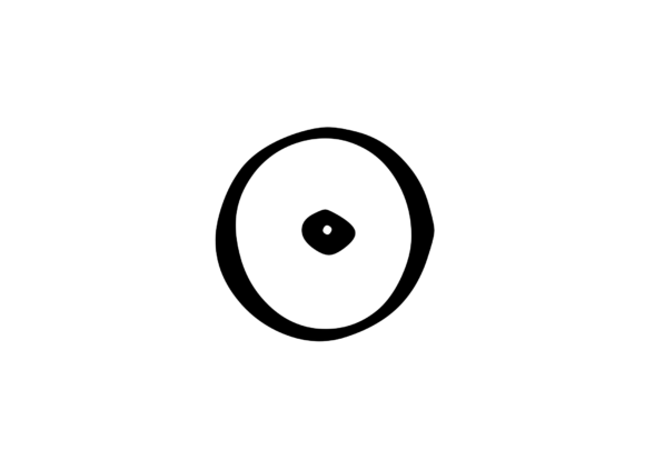 Friendly Bubble Cartoon Mono Letter SVG O