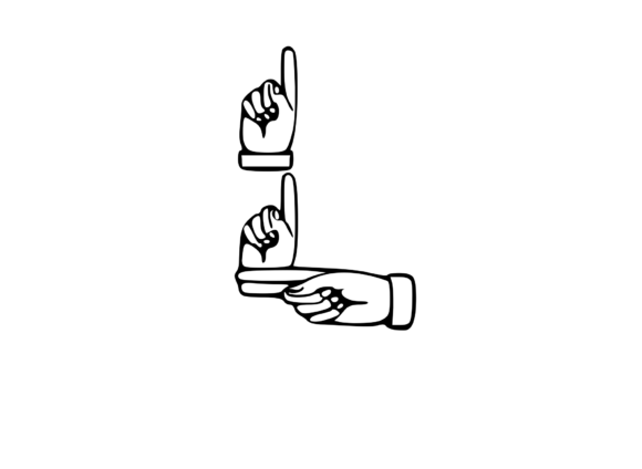 Mono Hand Made Letter L