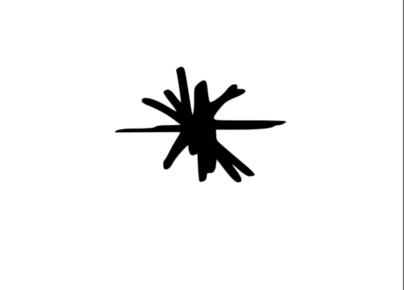 Mono Scribble Graphic Small Star