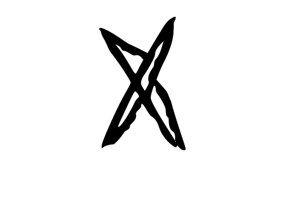 Rough Urban Zine Skater Mono Letter X