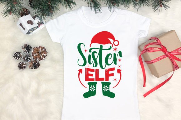 Sister Elf Embroidery Design